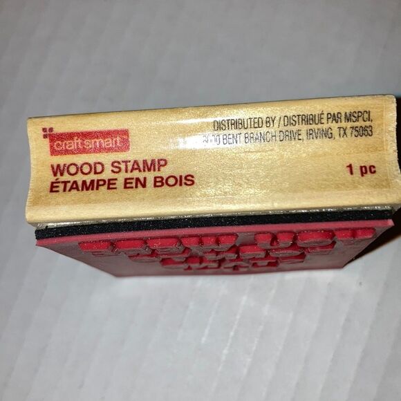 CRAFT SMART You Were Born to Stand Out Wood Mounted Rubber Stamp 2.5 x 2.5 inch - Picture 4 of 6